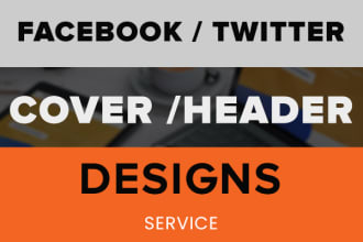 design facebook, twitter, instagram cover within 24 hours