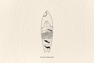 draw a minimalist custom tattoo design in my art style