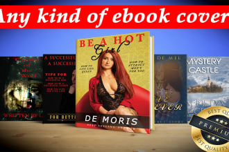 create a unique ebook or kindle cover with the layout