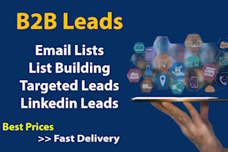 provide b2b lead generation for any industry