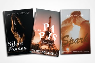 do book cover design, ebook cover design, kindle cover, magazine cover