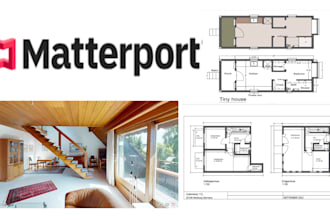 draw 2d floor plan for real estate agent from link matterport