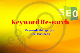 do SEO keyword research and onpage optimization for your website