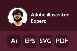 交付adobe illustrator的工作在svg, pdf, ai, eps
