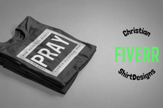 create a high quality christian t shirt design