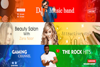design an amazing youtube banner