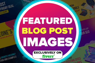 design professional blog post featured images