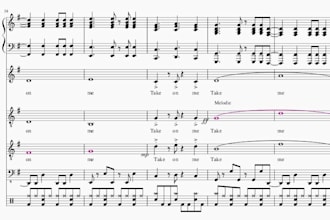 transcript band pieces into scores