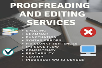 professionally proofread and edit your ebook, document, blog