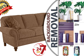 do 120 photos background removal, photoshop editing