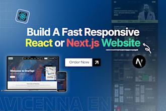 develop react or next website for b2b leads