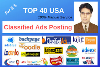 post your ads accurately in high da USA classified sites