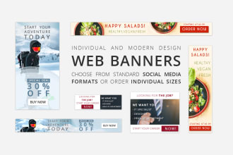 create professional static banners in 24 hours
