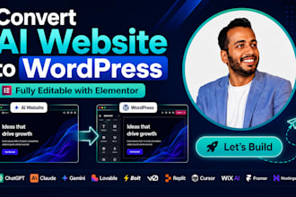 convert your ai website into a professional wordpress website