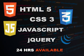 fix bugs errors in javascript, jquery,html,css