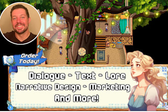 create dialogue, lore, and text for your video game