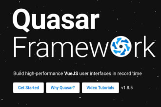 help you with vue js or quasar