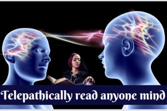 telepathically read anyone mind