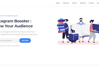 create modern landing page design