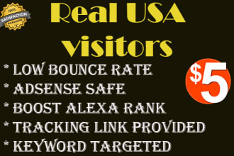 send 20k real USA visitors