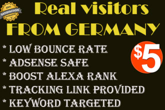 send 10k real germany visitors