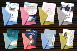 do a custom greeting card or any invitation card design