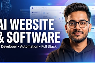 develop ai website as a full stack ai software developer with ai integration