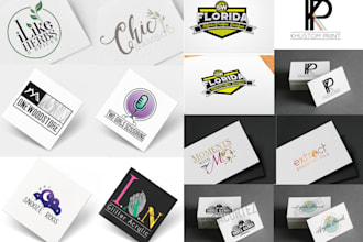 design custom logo and product labels with realistic mock up