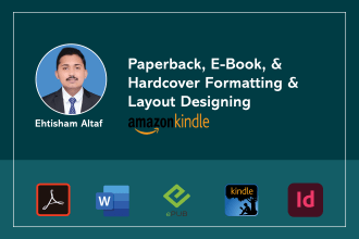 do kindle book formatting for amazon kdp and layout design