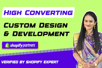 create custom shopify store or shopify website