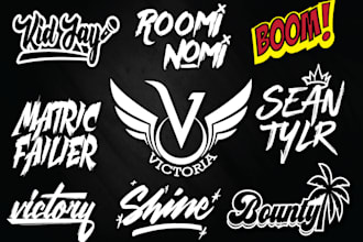 design dj,music,band,rock and typography logo