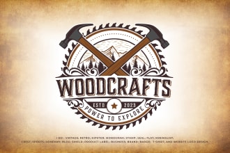 create retro vintage logo design