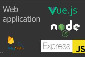 develop web app in react js vue  js