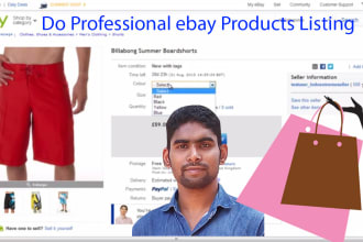 do professional ebay products listing