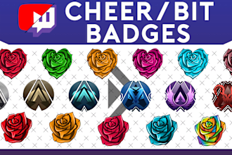 create amazing cheer and bit badges