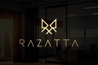 do a modern business logo design with business card