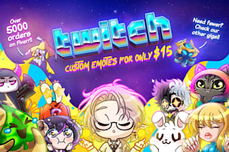 make cool and beautiful emotes for your twitch and more