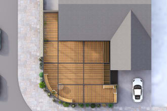 create architectural 3d site plan or landscape rendering