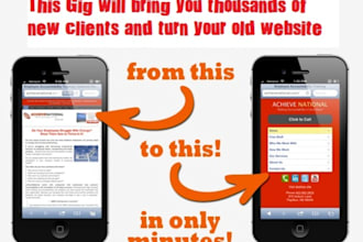 mobile website you with a customised version of your site that is easy for viewers and includes a tap to call option for them to call you