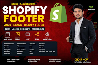 design and customize your shopify footer section