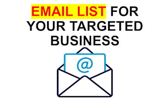 provide a list of targeted emails for any business