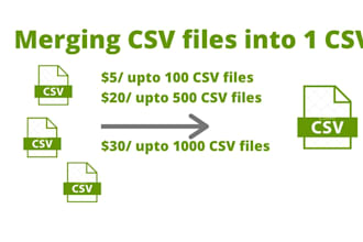 merge multiple csv files into 1 csv file in 1 hour