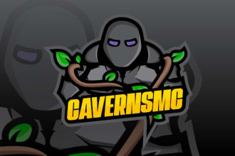 design awesome mascot logo gaming for twitch, youtube