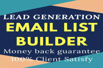 do a verified email list and lead generation