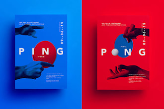 create a professional poster design in 24h