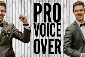 record a professional canadian male voice over
