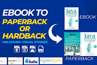 convert ebook cover, kindle cover to paperback or hardcover for KDP, ingramspark