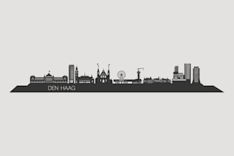 create a custom city skylines silhouettes of popular cities