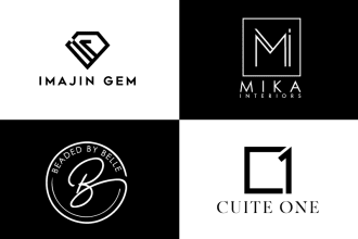 do minimal symbolic typography monogram initials text logo