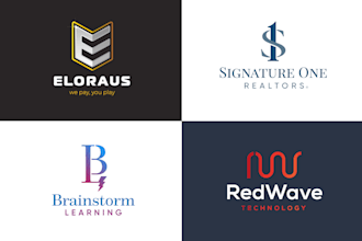 design a vector monogram logo for your brand or business